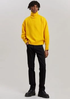 The Frankie Shop Joya Roll Neck Sweater - Marigold CLOTHING
