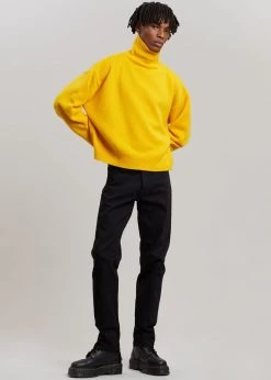 The Frankie Shop Joya Roll Neck Sweater - Marigold CLOTHING