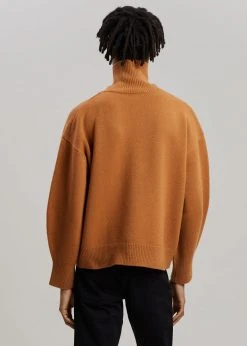 The Frankie Shop CLOTHING Joya Roll Neck Sweater - Terra Cotta