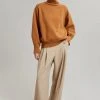 The Frankie Shop CLOTHING Joya Roll Neck Sweater - Terra Cotta