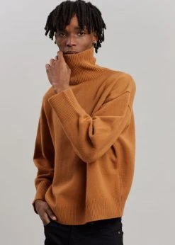 The Frankie Shop CLOTHING Joya Roll Neck Sweater - Terra Cotta