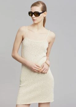 JW Anderson Fitted Camisole Mini Dress - Natural