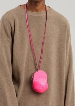 JW Anderson Nano Cap Bag - Neon Pink Men