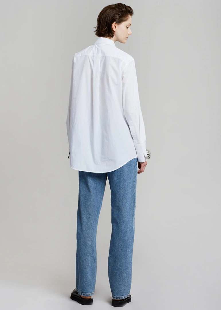 JW Anderson Silver Chain Link Shirt - White CLOTHING