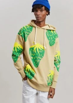 JW Anderson Strawberry Hoodie - Natural/Green