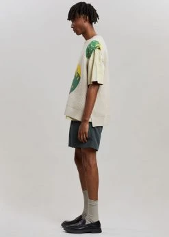 Men JW Anderson Strawberry V-Neck Vest - Natural/Green