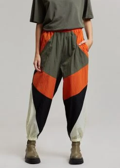 Black Fuchsia CLOTHING Kahlo Joggers - Orange Combo