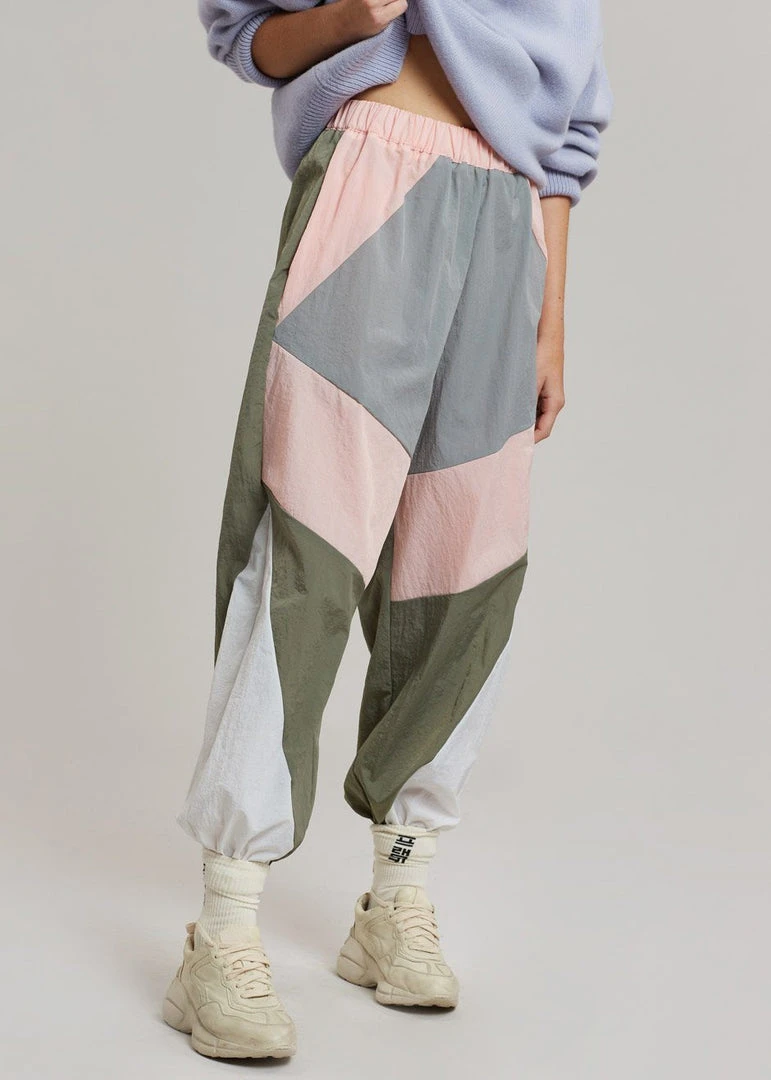 Black Fuchsia Kahlo Joggers - Pink Combo