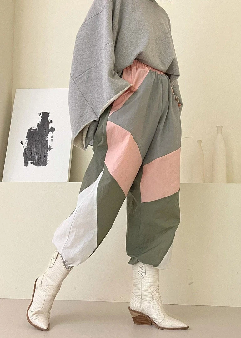 Black Fuchsia Kahlo Joggers - Pink Combo