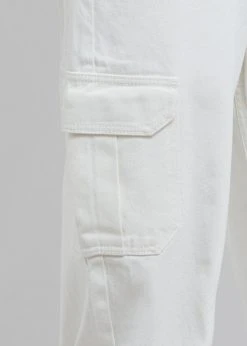 Varial Kai Cargo Denim Pants - White CLOTHING