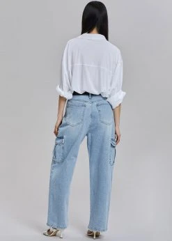 Varial Kai Cargo Denim Pants - Worn Wash CLOTHING