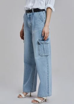 Varial Kai Cargo Denim Pants - Worn Wash CLOTHING