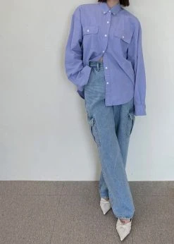 Varial Kai Cargo Denim Pants - Worn Wash CLOTHING