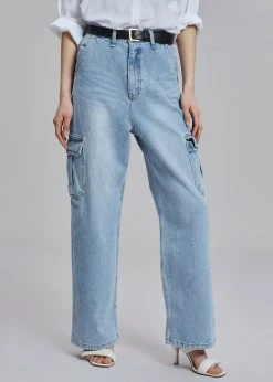 Varial Kai Cargo Denim Pants - Worn Wash CLOTHING
