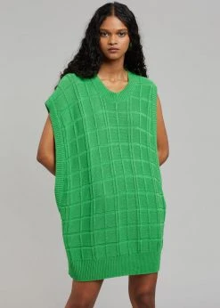 Another J CLOTHING Kami Knit Dress - Green