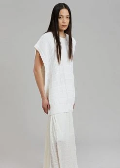 Another J CLOTHING Kami Knit Dress - White
