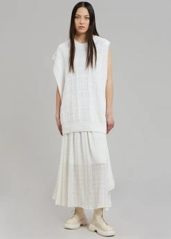 Another J CLOTHING Kami Knit Dress - White