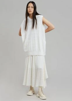 Another J CLOTHING Kami Knit Dress - White