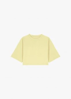 The Frankie Shop CLOTHING Karina Cropped T-Shirt - Yellow