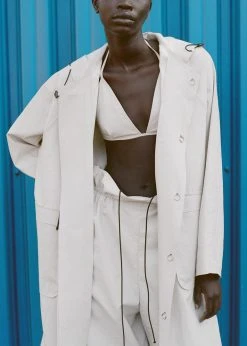 KASSL Editions KASSL Edition Coated Bikini Top - White CLOTHING