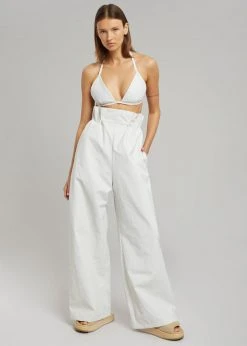 KASSL Editions KASSL Edition Coated Bikini Top - White CLOTHING