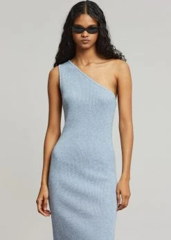The Frankie Shop Kawa Knit Dress - Blue