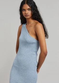 The Frankie Shop Kawa Knit Dress - Blue