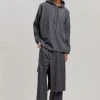 The Frankie Shop Men Keanu Wrap Pants - Charcoal