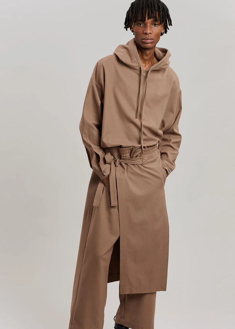 The Frankie Shop Men Keanu Wrap Pants - Hazelnut