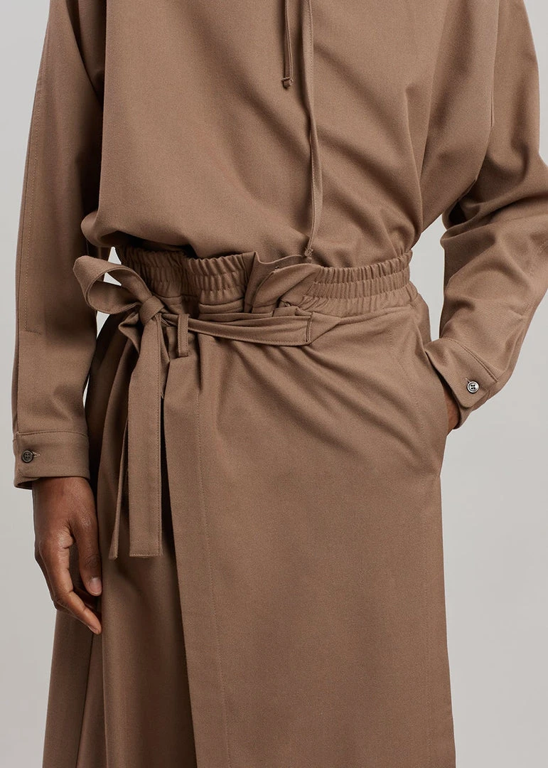 The Frankie Shop Men Keanu Wrap Pants - Hazelnut