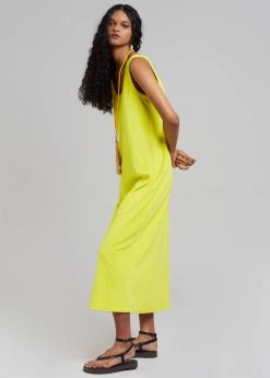 The Frankie Shop CLOTHING Kisu Terry Dress - Yellow