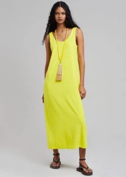 The Frankie Shop CLOTHING Kisu Terry Dress - Yellow