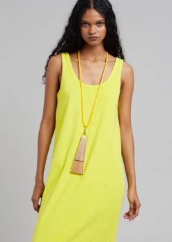 The Frankie Shop CLOTHING Kisu Terry Dress - Yellow