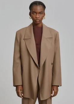 The Frankie Shop Kobus Blazer - Hazelnut