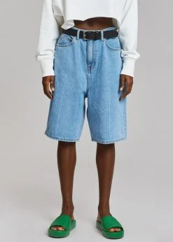 Lake Side Kyra Denim Short - Worn Wash CLOTHING