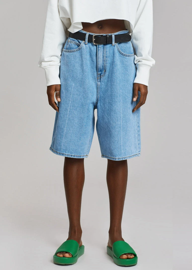 Lake Side Kyra Denim Short - Worn Wash CLOTHING