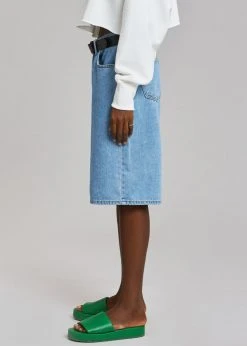 Lake Side Kyra Denim Short - Worn Wash CLOTHING