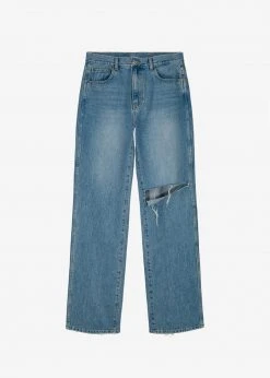 Blossom Laon Ripped Jeans - Worn Wash CLOTHING