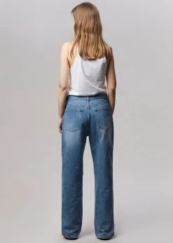 Blossom Laon Ripped Jeans - Worn Wash CLOTHING