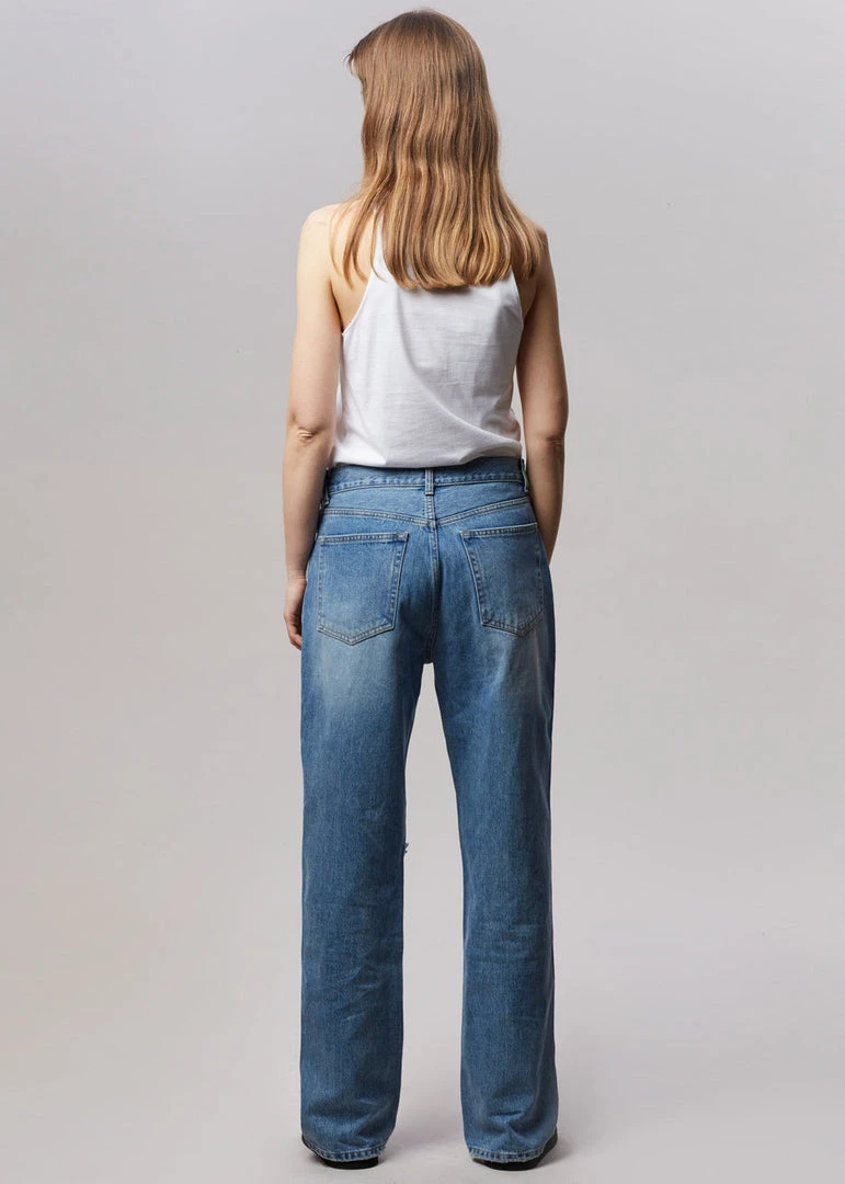 Blossom Laon Ripped Jeans - Worn Wash CLOTHING