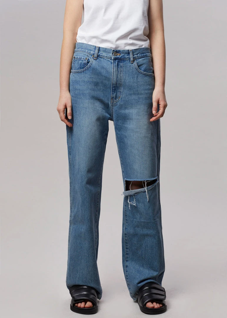 Blossom Laon Ripped Jeans - Worn Wash CLOTHING