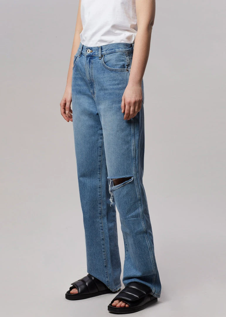 Blossom Laon Ripped Jeans - Worn Wash CLOTHING