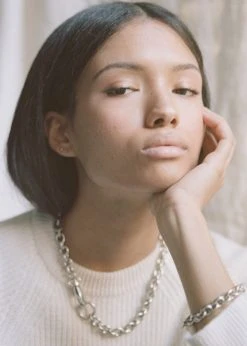 Laura Lombardi Cable Chain Necklace - Silver ACCESSORIES