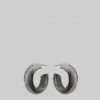 ACCESSORIES Laura Lombardi Cusp Hoops - Silver