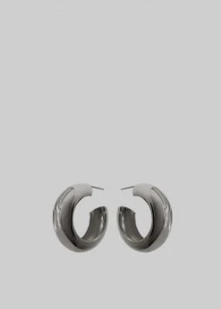 ACCESSORIES Laura Lombardi Cusp Hoops - Silver
