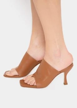 GIA X Pernille Teisbaek Leather Mule Sandal - Brown