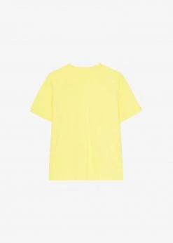 The Frankie Shop CLOTHING Lena Padded Shoulder Tee - Blazing Yellow