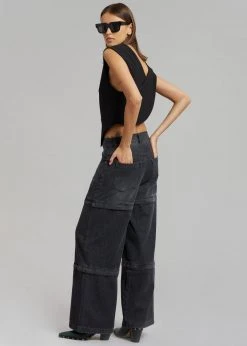 Blossom CLOTHING Liam Recycled Denim Pants - Faded Black Wash