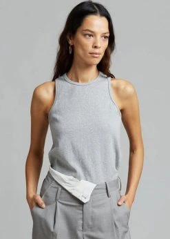 The Frankie Shop Liko Tank - Heather Grey CLOTHING