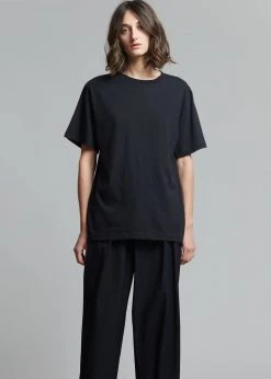 The Frankie Shop Lilou Simple Tee - Black